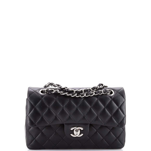 Chanel Small Classic Double Flap Bag Quilted Lambskin - Picture 1 of 6